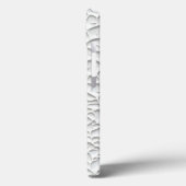 Glanzende witte iPhone-hoes met gestructureerde ta Case-Mate iPhone Case (Achterkant / Links)