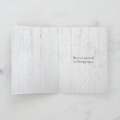 glanzende witte kosmos denkt aan jou kaart (Binnen)