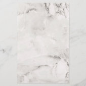 Glanzende witte marmeren WIMPER SALON SERVICE LIJS Flyer (Achterkant)