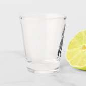 Glanzende wolf shotglas shot glas (Links)
