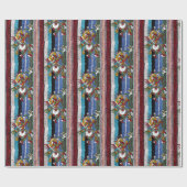 Glanzende wrappers, stripe Aztec Cadeaupapier (Vlak)