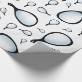 Glanzende Wrapping Paper Hand Mirror Stylist Barbe Cadeaupapier (Hoek)