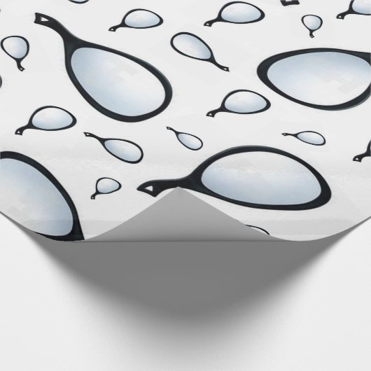 Glanzende Wrapping Paper Hand Mirror Stylist Barbe Cadeaupapier (Hoek)