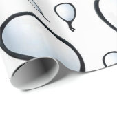 Glanzende Wrapping Paper Hand Mirror Stylist Barbe Cadeaupapier (Rol Hoek)