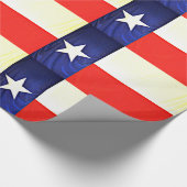 Glanzende wrapping Paper - Texas Flag Cadeaupapier (Hoek)