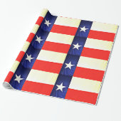 Glanzende wrapping Paper - Texas Flag Cadeaupapier (Uitgerold)
