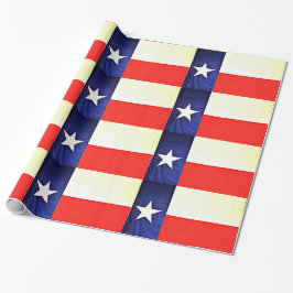 Glanzende wrapping Paper - Texas Flag Cadeaupapier
