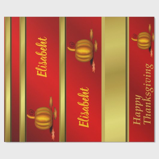 Glanzende wrapping papier, Thanksgiving, kleurrijk Cadeaupapier (Vlak)
