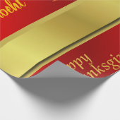 Glanzende wrapping papier, Thanksgiving, kleurrijk Cadeaupapier (Hoek)