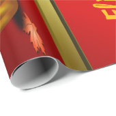 Glanzende wrapping papier, Thanksgiving, kleurrijk Cadeaupapier (Rol Hoek)