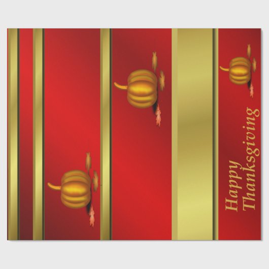 Glanzende wrapping papier, Thanksgiving, kleurrijk Cadeaupapier (Vlak)