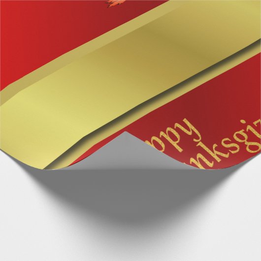 Glanzende wrapping papier, Thanksgiving, kleurrijk Cadeaupapier (Hoek)