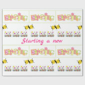 Glanzende wrapping Papieren lente start een nieuwe Cadeaupapier (Vlak)