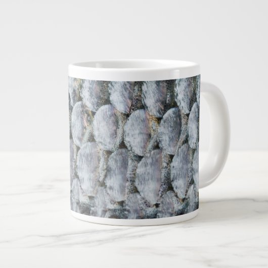 Glanzende Zalm Schubben Grote Koffiekop (Voorkant rechts)