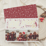Glanzende zeer vrolijke hand belettering 3 foto ke folie feestdagenkaart<br><div class="desc">Voeg wat glans toe aan je kerstkaarten met echte gouden, zilveren of rozen gouden folie! Deze klassieke en tijdloze metallic stijl is zeker om een ander niveau toe te voegen aan uw kaarten. Een grillig, met de hand getekend ontwerp met "Very Merry" in echte folie belettering, versierd met schattige kleine...</div>