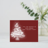 Glanzende Zen kerstboom Kaart (Staand voorkant)