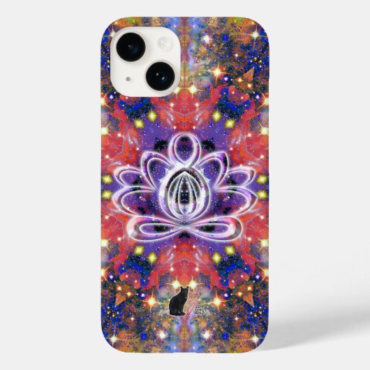 Glanzende Zen Lotus Case-Mate iPhone Case (Achterkant)