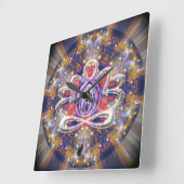 Glanzende Zen Lotus Klok (Hoek)