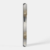 Glanzende Zilver & Goud Elegantie: Stijlvol  iPhone 15 Case (Rechterkant)