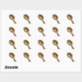 Glanzende Zilveren Abstracte Sticker Afdruk (Vel)
