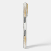 Glanzende zilveren gouden strepen witte cupcake bo Case-Mate iPhone case (Achterkant / Rechts)