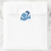 Glanzende Zilveren WATERFALL Sticker Afbeelding (Tas)