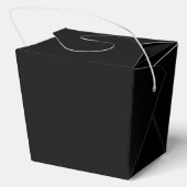 Glanzende Zwarte Favor Doos Bedankdoosjes (Achterkant)