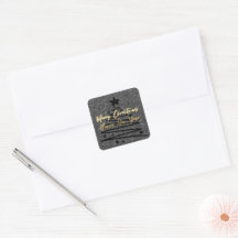 Glanzende zwarte sticker