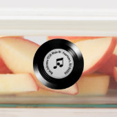 Glanzende zwarte vinyl LP album Labels (Aangebracht)