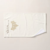 Glanzrijke ivoor gouden persoonlijke badhanddoek  bad handdoek (Handdoek)