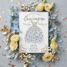 Glanzrijke Sweet 15 Quinceañera Uitnodiging