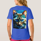 Glare of the Night – Kinder Basic Cat T-Shirt (Achterkant)