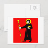 Glarus Flag Briefkaart (Voorkant / Achterkant)