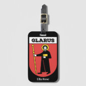 Glarus - wapenschild | Kantons van Zwitserland Bagagelabel (Voorkant (verticaal))