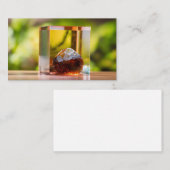 Glas afbeelding visitekaartje (Voorkant / Achterkant)
