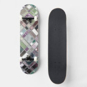 Glas als Shiney Mosaic Pattern Skateboard (Voorkant)
