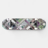 Glas als Shiney Mosaic Pattern Skateboard (Horizontaal)