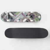 Glas als Shiney Mosaic Pattern Skateboard (Horizontaal)