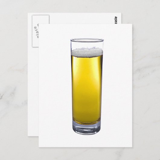 glas bier briefkaart (Voorkant / Achterkant)