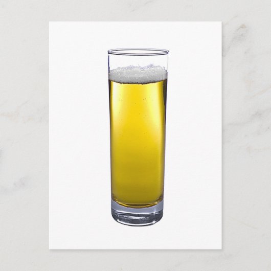 glas bier briefkaart (Voorkant)