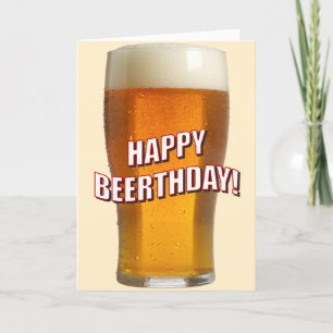 Glas Bier (Gelukkige Beerthday) Kaart