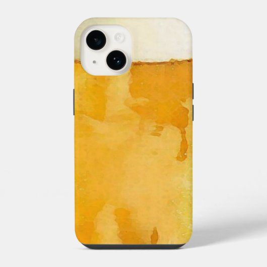 Glas Bier iPhone Hoesje (Achterkant)