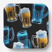Glas Bier Mokken Papieren Bordje (Voorkant)