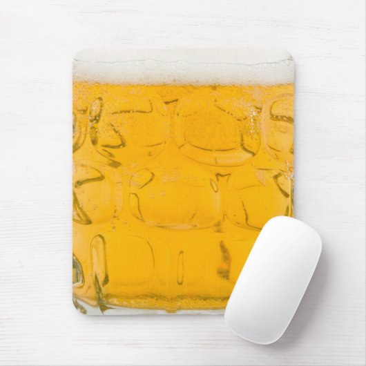 glas bier mousepad muismat (Met muis)