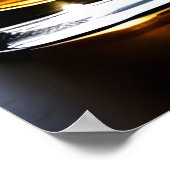 glas bier op tafel in de ruimte | AI Art Poster (Hoek)