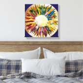 Glas bladeren Parel Moderne Fine Art Canvas Print (Insitu (Slaapkamer))