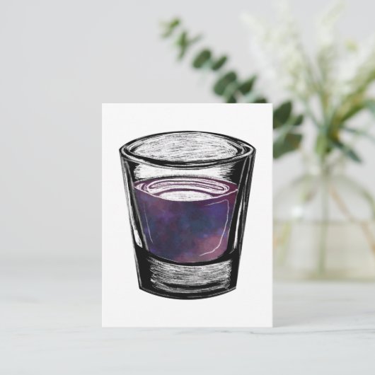 glas briefkaart (Staand voorkant)