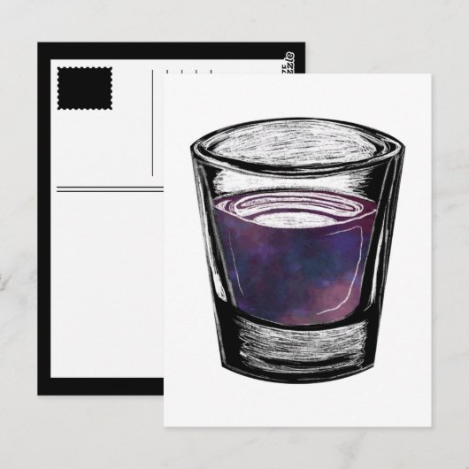 glas briefkaart (Voorkant / Achterkant)