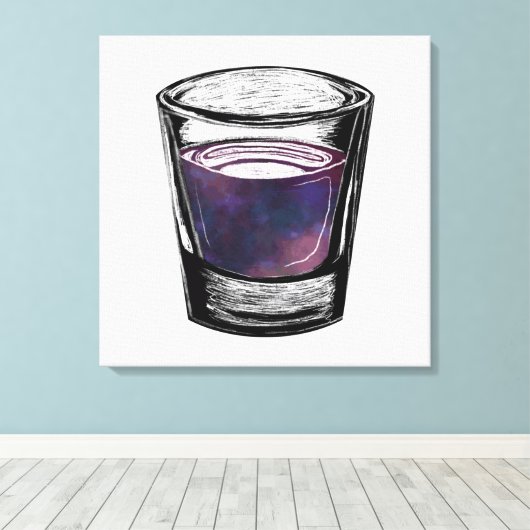 glas canvas afdruk (Insitu (Houten vloer))