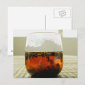 Glas Chinese thee Briefkaart (Voorkant / Achterkant)